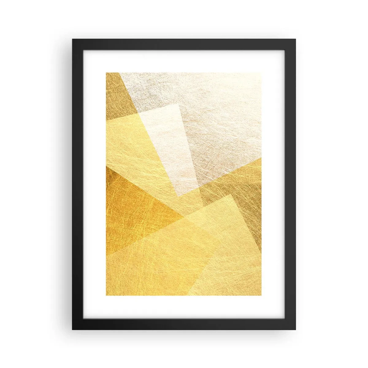 Poster in een zwarte lijst - Geometrie weer - 30x40 cm