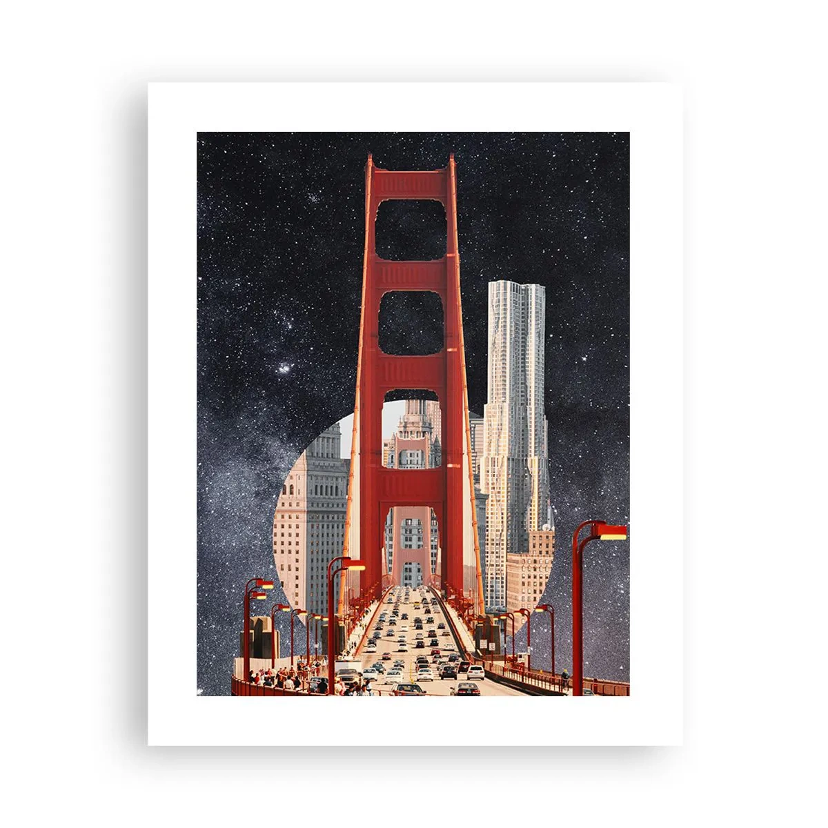 Poster - Altijd in het centrum - 40x50 cm