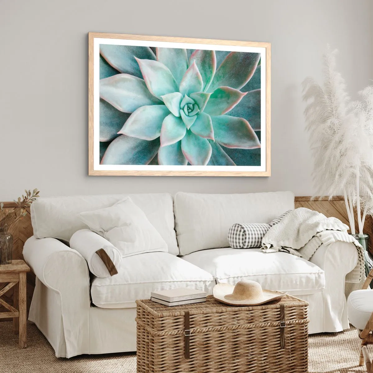 Een poster in een licht eiken lijst - Het hart van de woestijn - 100x70 cm