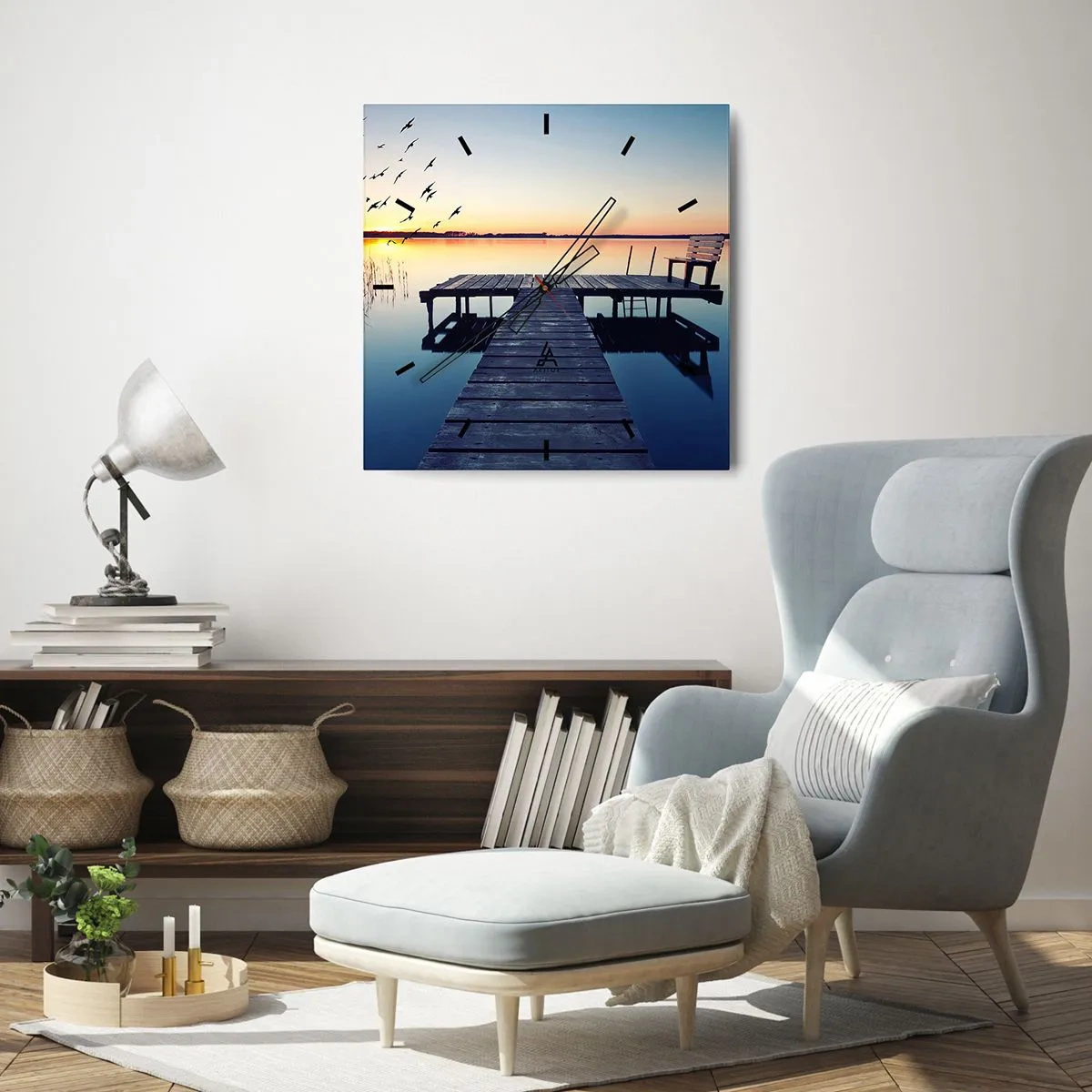 Wandklok - Klok - Dat was een goede dag - 40x40 cm