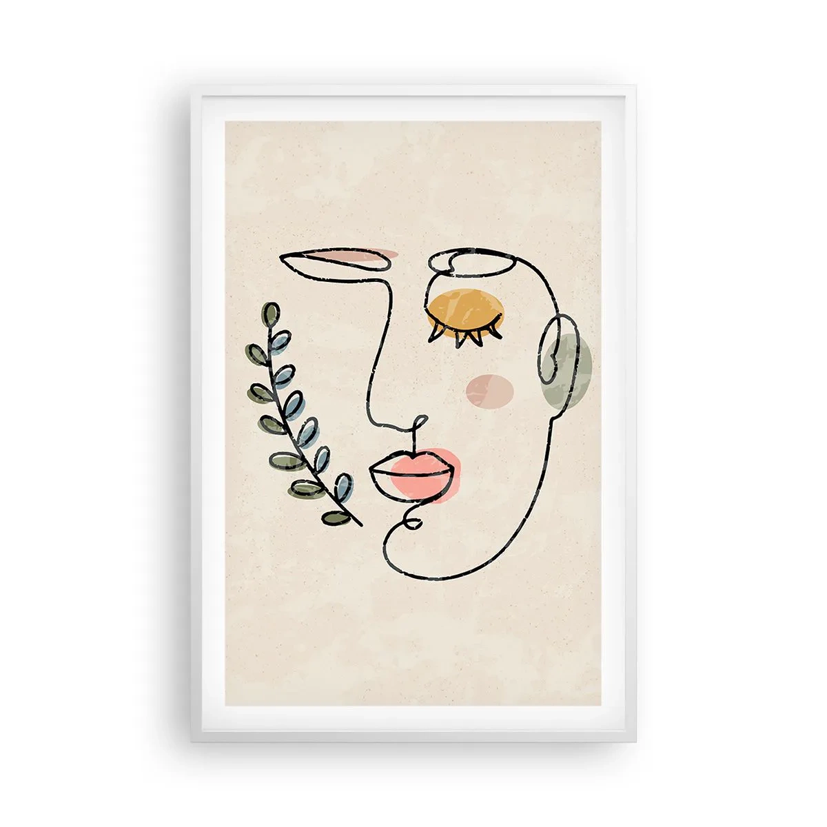 Poster in een witte lijst - Vrede gevonden - 61x91 cm