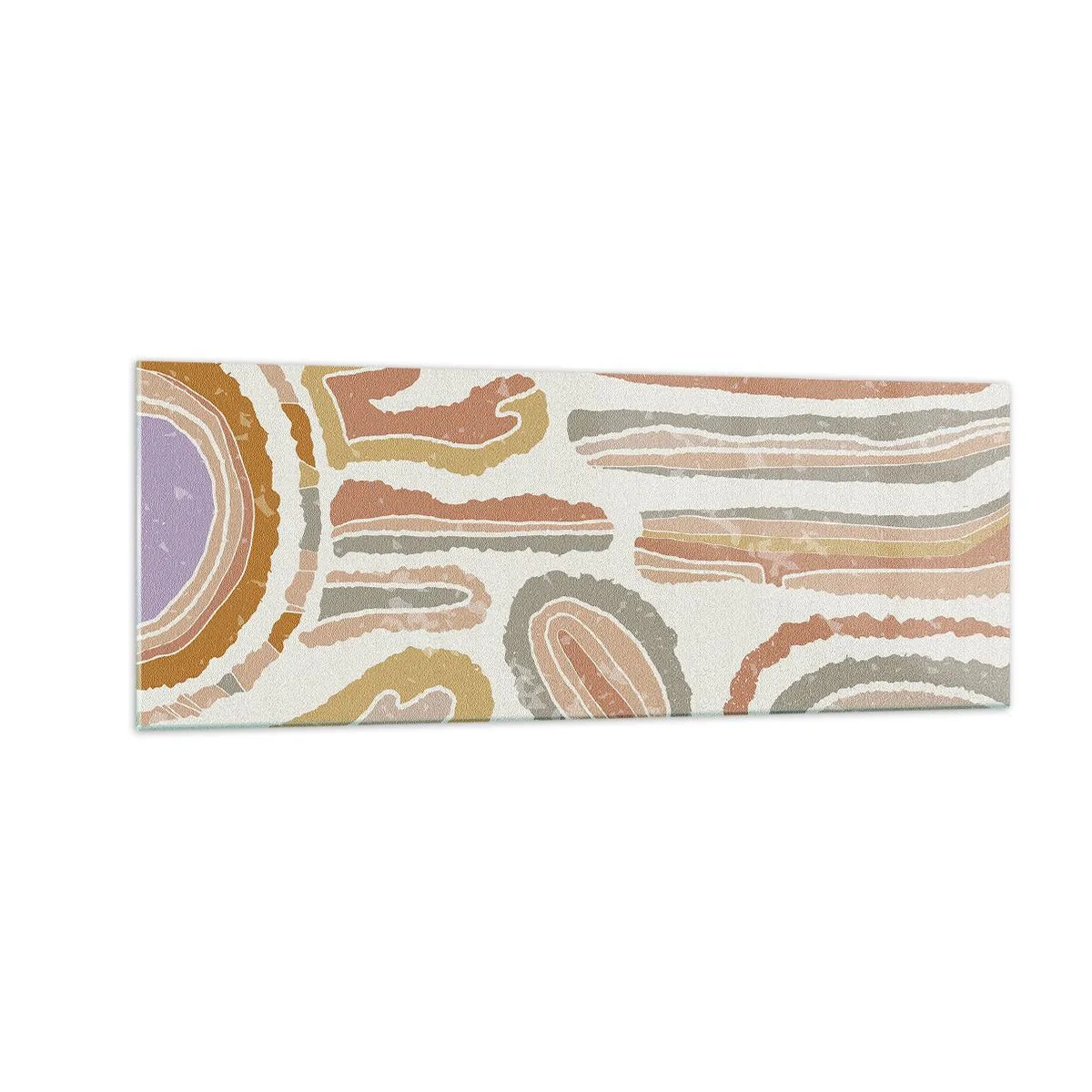 Schilderen op glas - Kleurrijke doorsneden - 140x50 cm