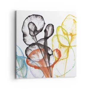 Schilderen op canvas - Bloemen met een ziel - 70x70 cm
