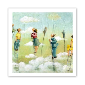 Poster - Achter je droom - 60x60 cm