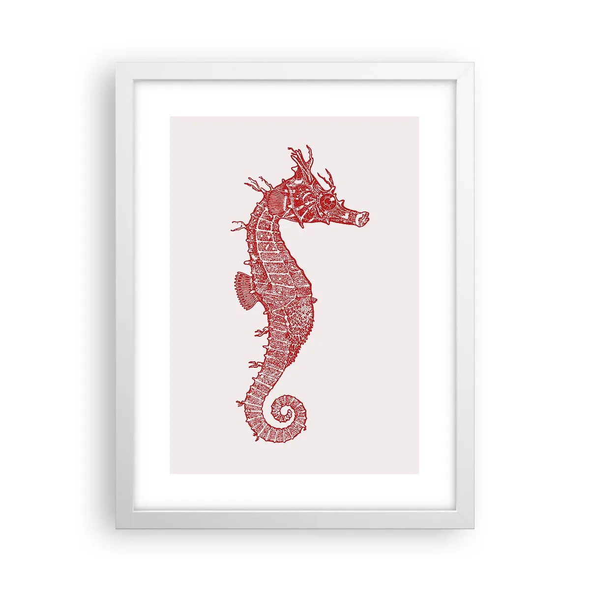 Poster in een witte lijst - Een ingewikkeld wezen - 30x40 cm