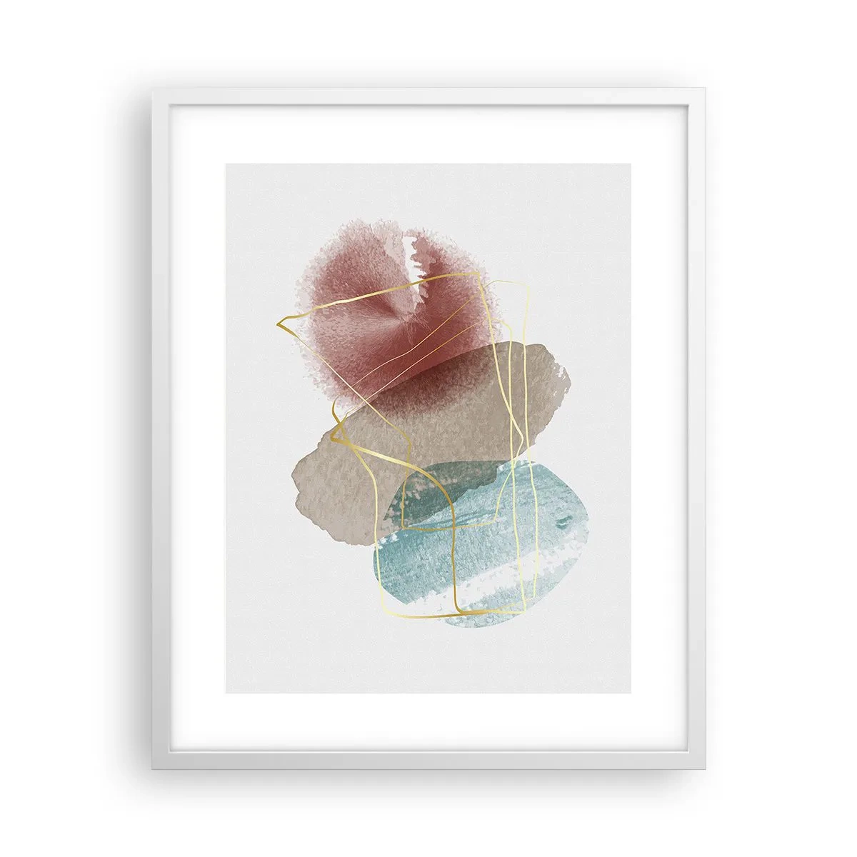 Poster in een witte lijst - Koralen van de ruimte - 40x50 cm