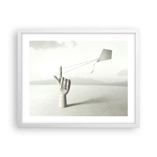 Poster in een witte lijst - Krachttest - 50x40 cm