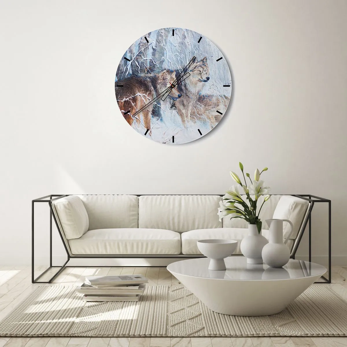 Wandklok - Klok - Aandacht! Hier komt ... - 30x30 cm