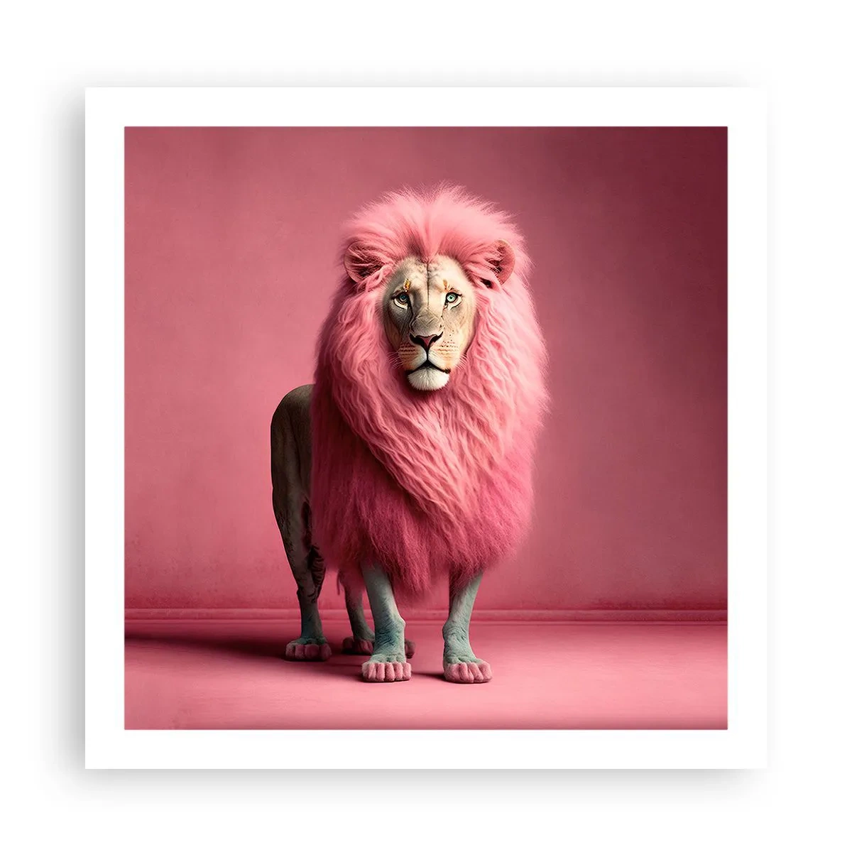 Poster - En je bent niet meer bang - 60x60 cm