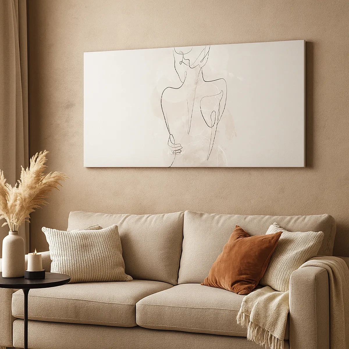 Schilderen op canvas - Als een gevoelig instrument - 30x30 cm