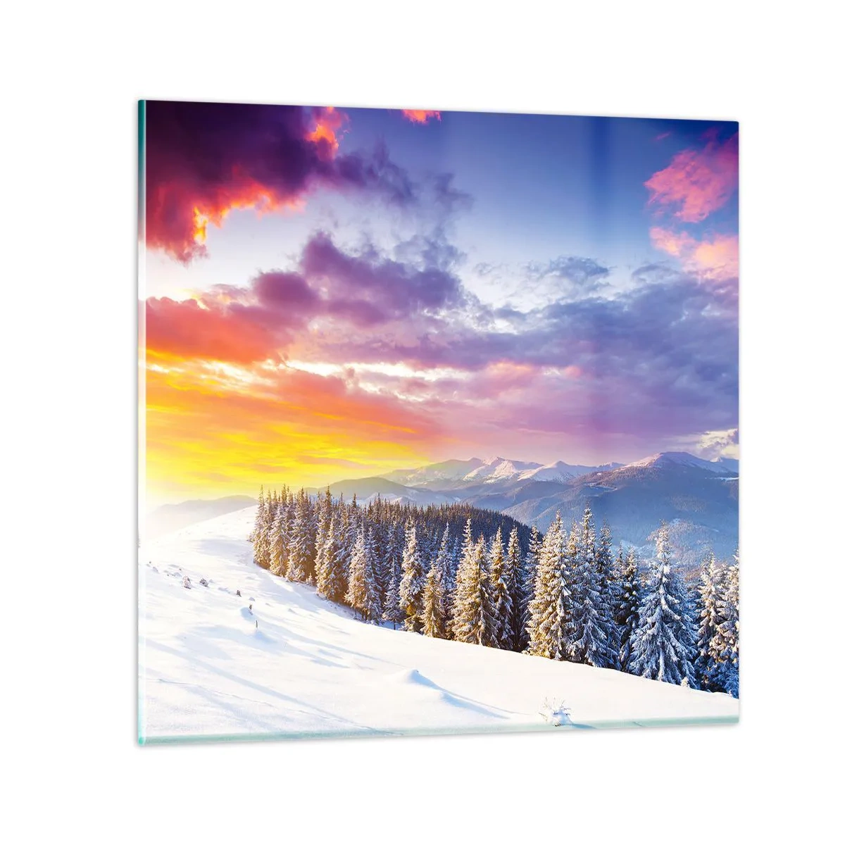 Schilderen op glas - Op klaarlichte dag - 70x70 cm