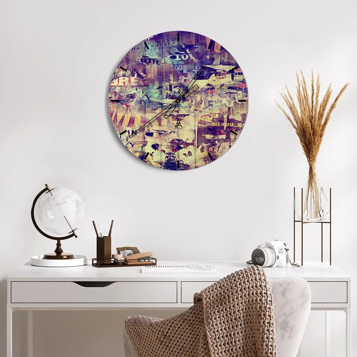 Wandklok - Klok - En dat is alles wat er zal blijven - 30x30 cm