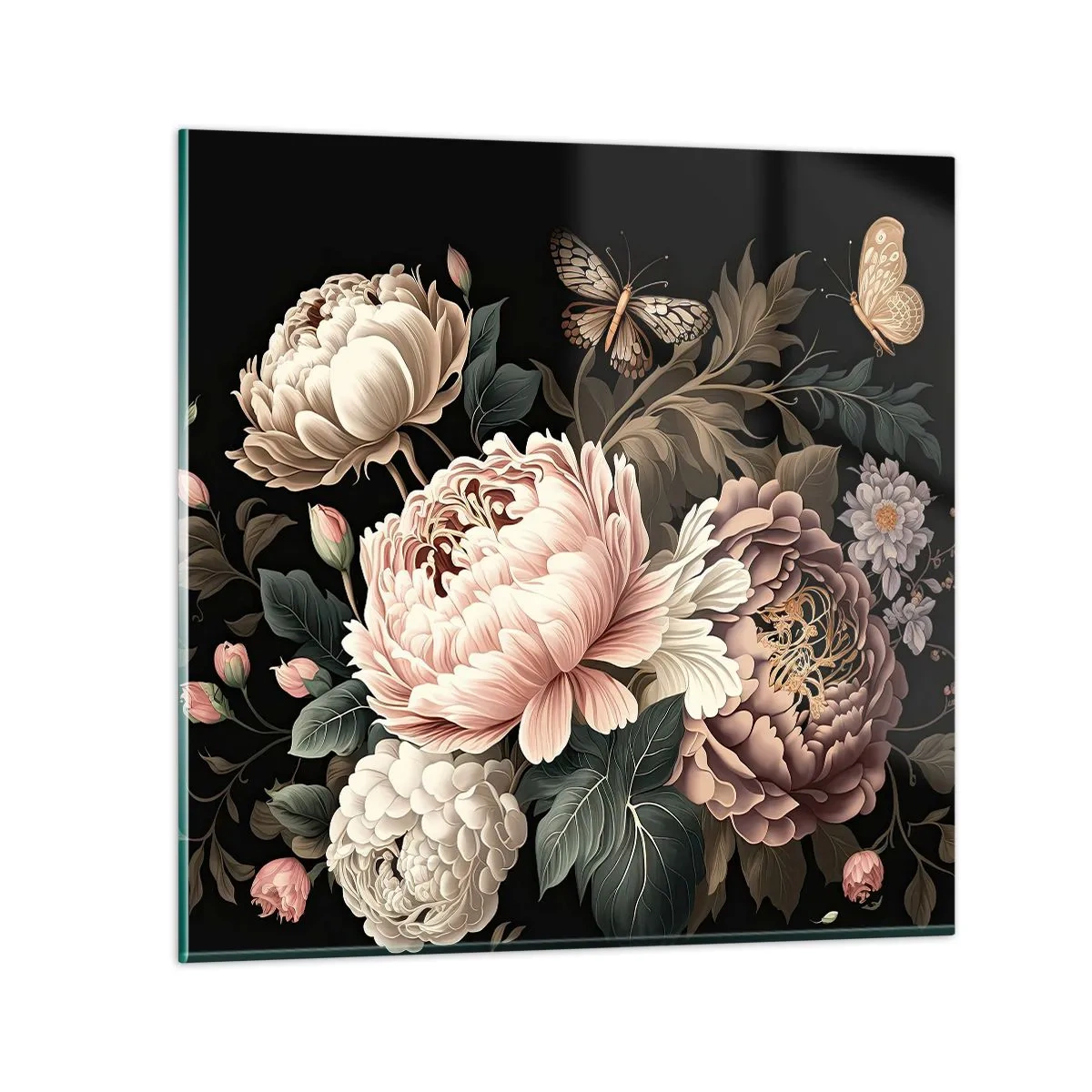 Schilderen op glas - In barokstijl - 70x70 cm