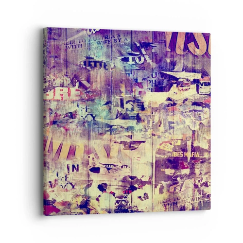 Schilderen op canvas - En dat is alles wat er zal blijven - 40x40 cm