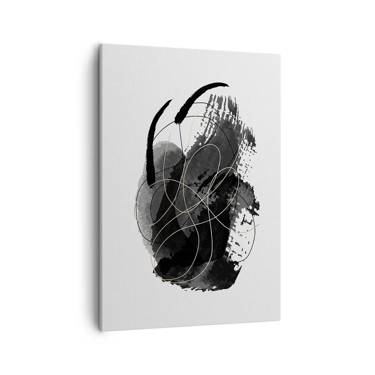 Schilderen op canvas - Gemaakt uit zwart - 50x70 cm