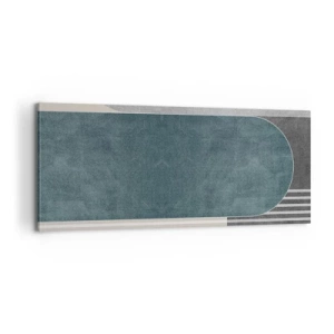Schilderen op canvas - Compositie op niveau - 100x40 cm