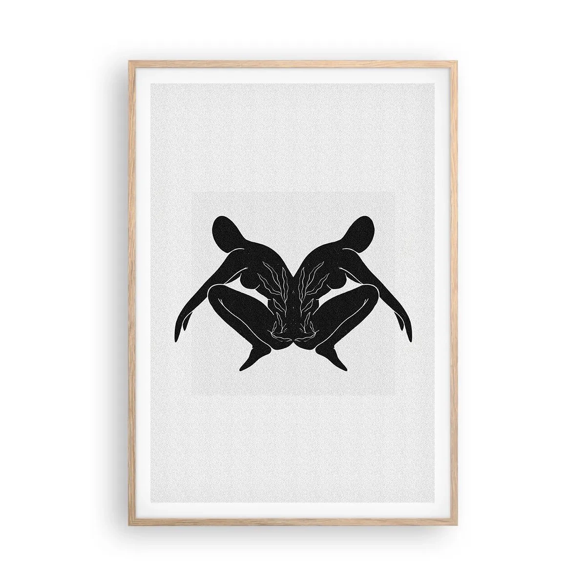 Een poster in een licht eiken lijst - Een gemeenschappelijke ziel - 70x100 cm