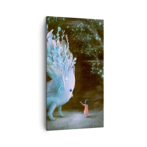 Schilderen op canvas - Fantastische ontmoeting - 45x80 cm