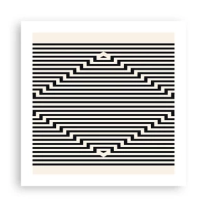 Poster - Geometrische illusie - 50x50 cm