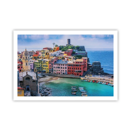 Poster - Mediterrane magische stad - 91x61 cm