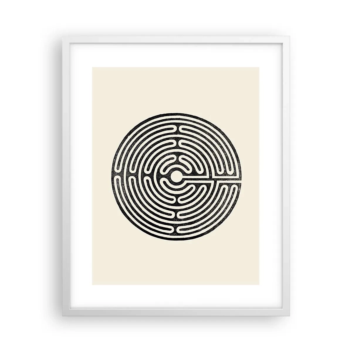 Poster in een witte lijst - Mysterieuze orde - 40x50 cm