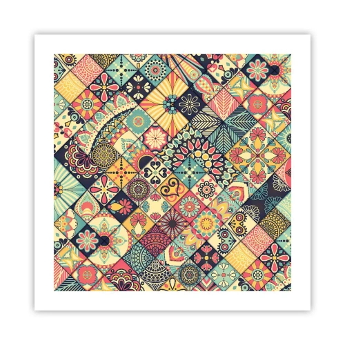 Poster - Marokkaanse sfeer - 50x50 cm