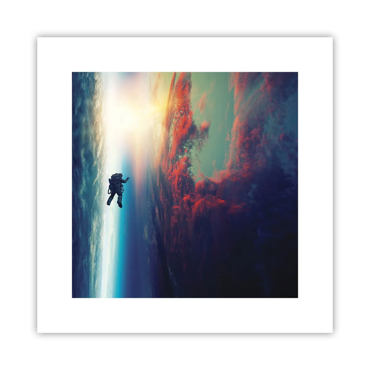 Poster - Ga het universum tegemoet - 30x30 cm