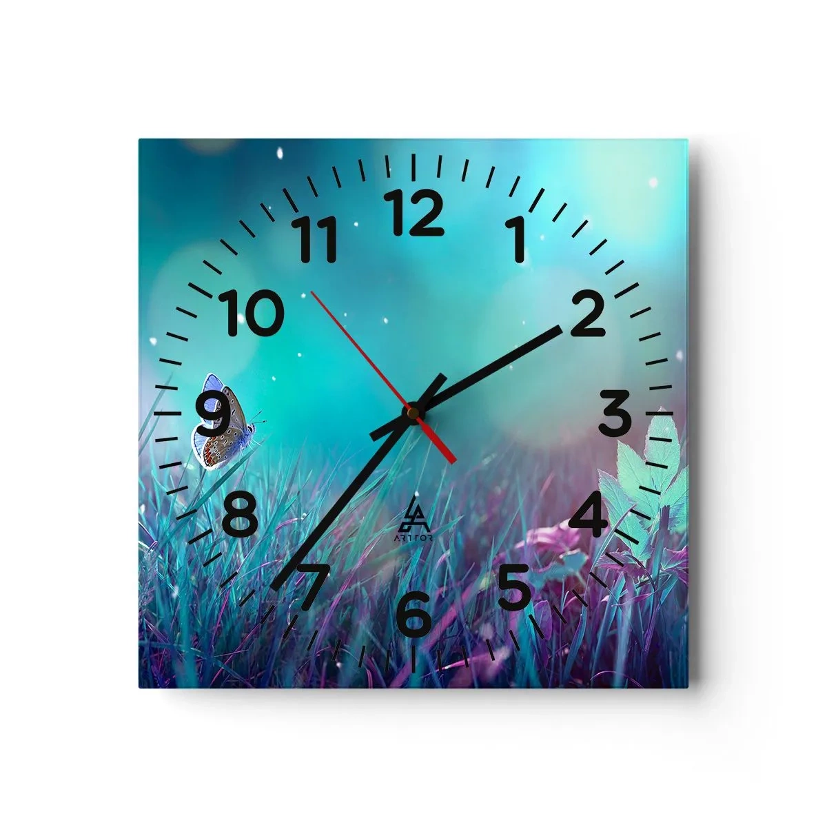 Wandklok - Klok - Het geheime leven van de weide - 30x30 cm