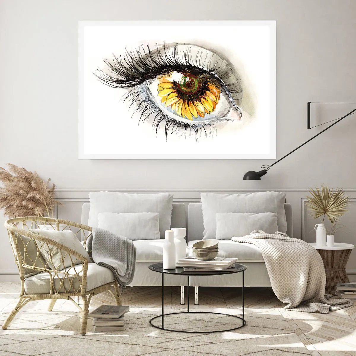 Poster - Een look zo warm als de zomer - 91x61 cm