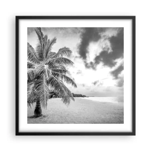 Poster in een zwarte lijst - Wanneer je verlangt naar eenzaamheid... - 50x50 cm