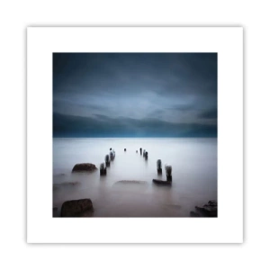 Poster - Peinzend meer - 30x30 cm