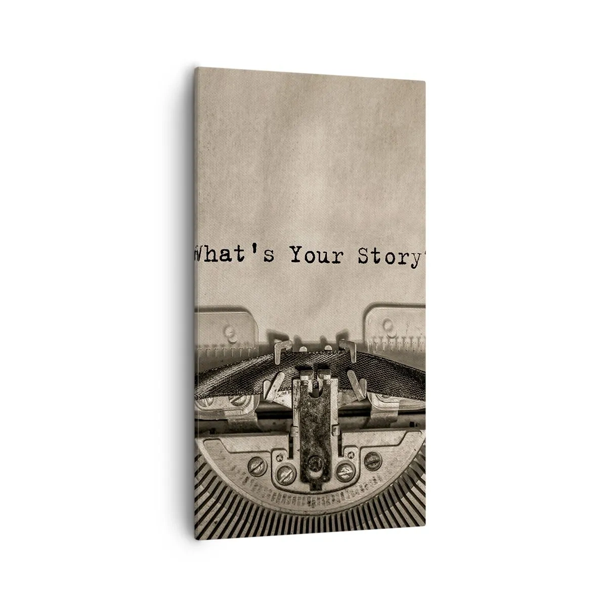 Schilderen op canvas - Vertel het mee - 55x100 cm