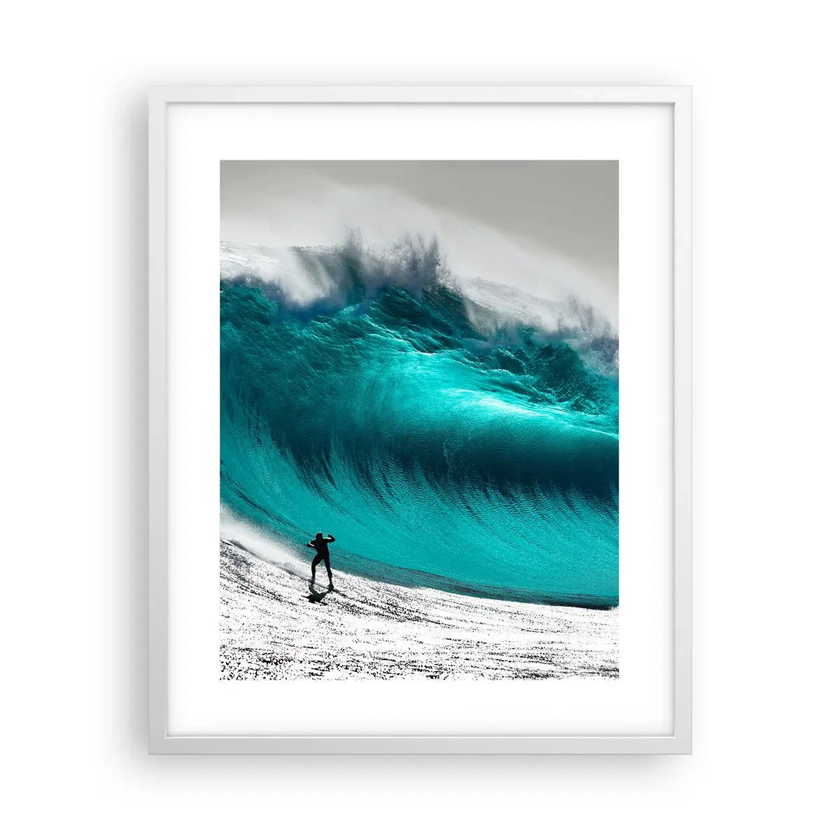 Poster in een witte lijst - Uitdaging aanvaard - 40x50 cm