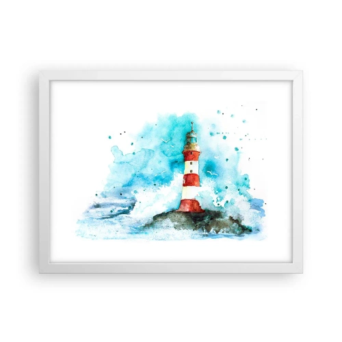 Poster in een witte lijst - Eenheid van de elementen - 40x30 cm