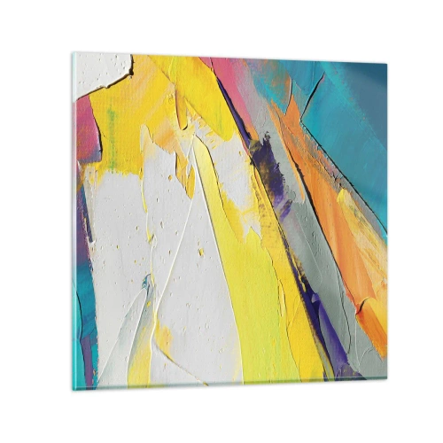Schilderen op glas - De anatomie van licht - 40x40 cm
