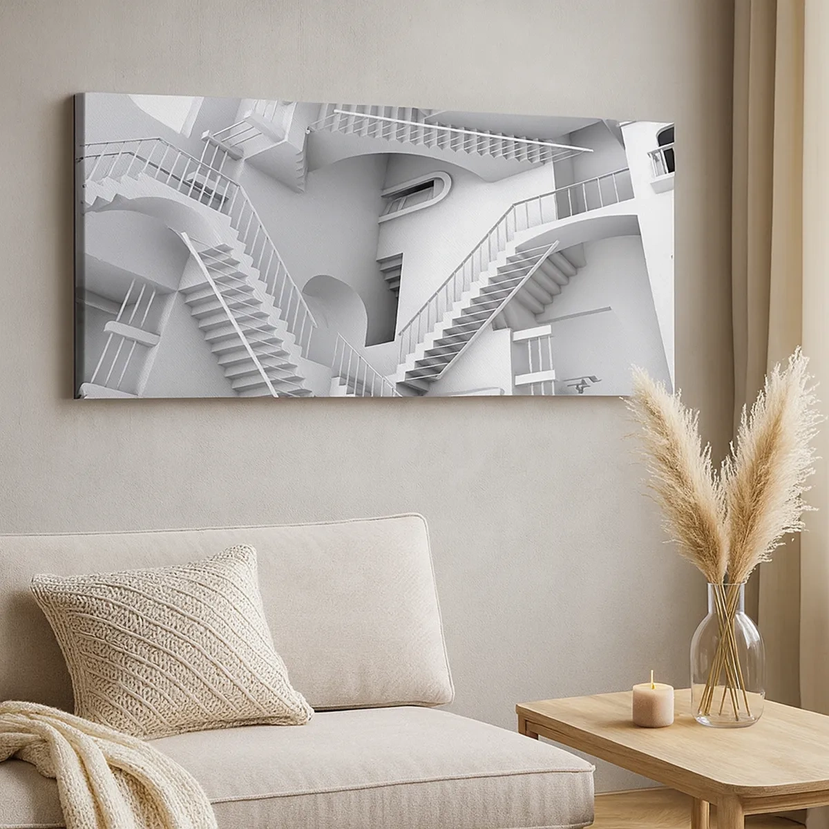 Schilderen op canvas - De paradoxen van de ruimte - 30x30 cm