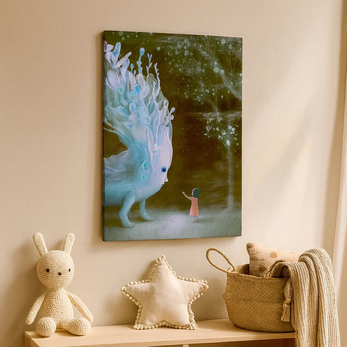 Schilderen op canvas - Fantastische ontmoeting - 50x70 cm