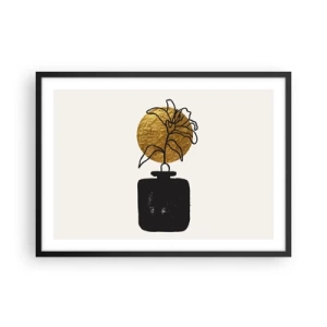 Poster in een zwarte lijst - Schoonheid is goud waard - 70x50 cm