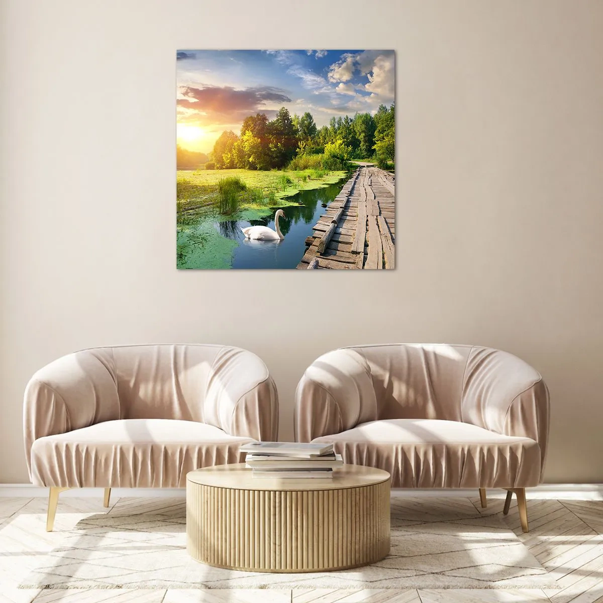 Schilderen op glas - Zomer, zomer overal - 50x50 cm