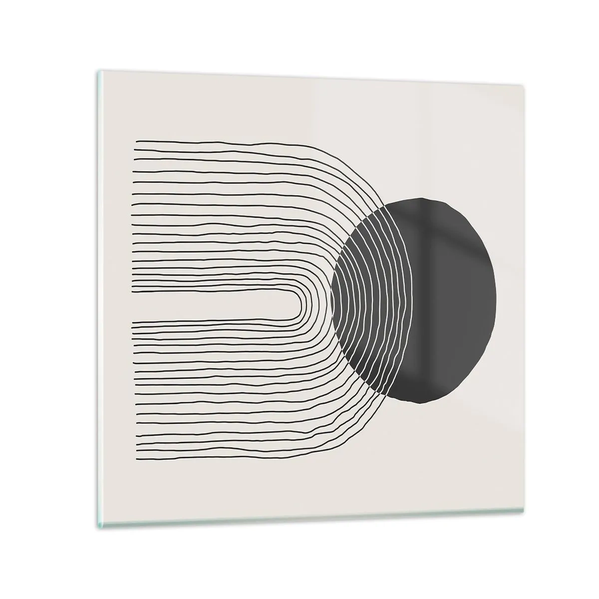 Schilderen op glas - Bibberen en vertrouwen - 70x70 cm