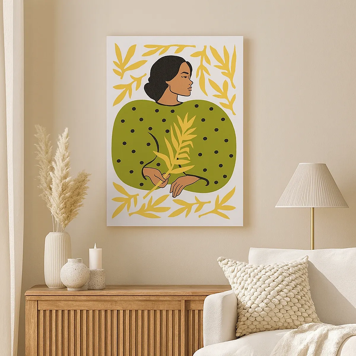 Schilderen op canvas - Hawaiiaans meisje - 50x70 cm