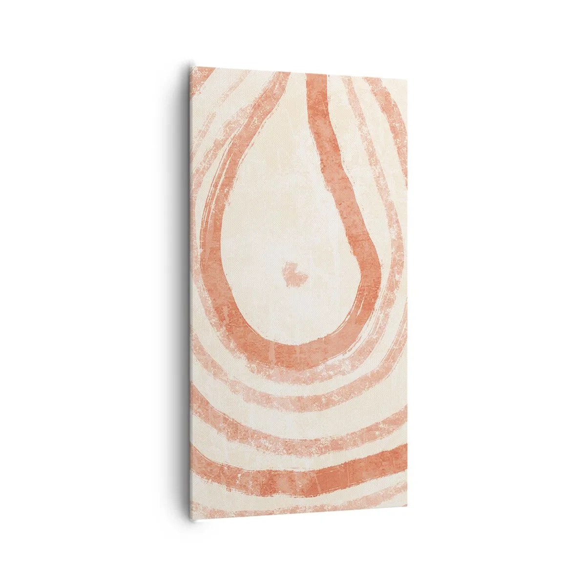 Schilderen op canvas - Koraalcirkels – compositie - 65x120 cm