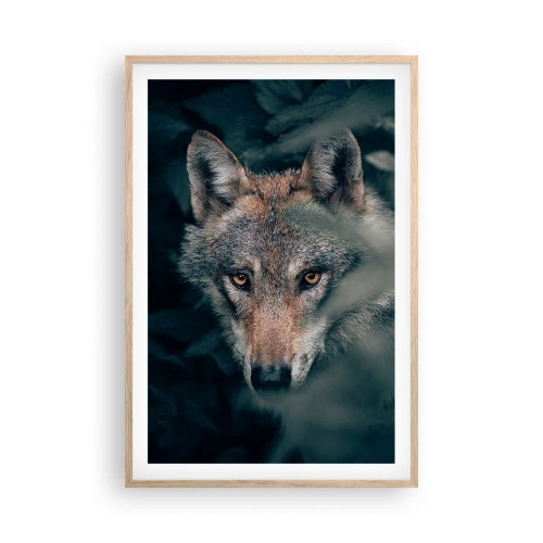 Een poster in een licht eiken lijst - Jager - 61x91 cm