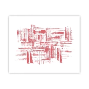 Poster - De rode stad - 50x40 cm