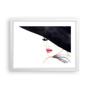 Poster in een witte lijst - Elegantie en sensualiteit - 40x30 cm