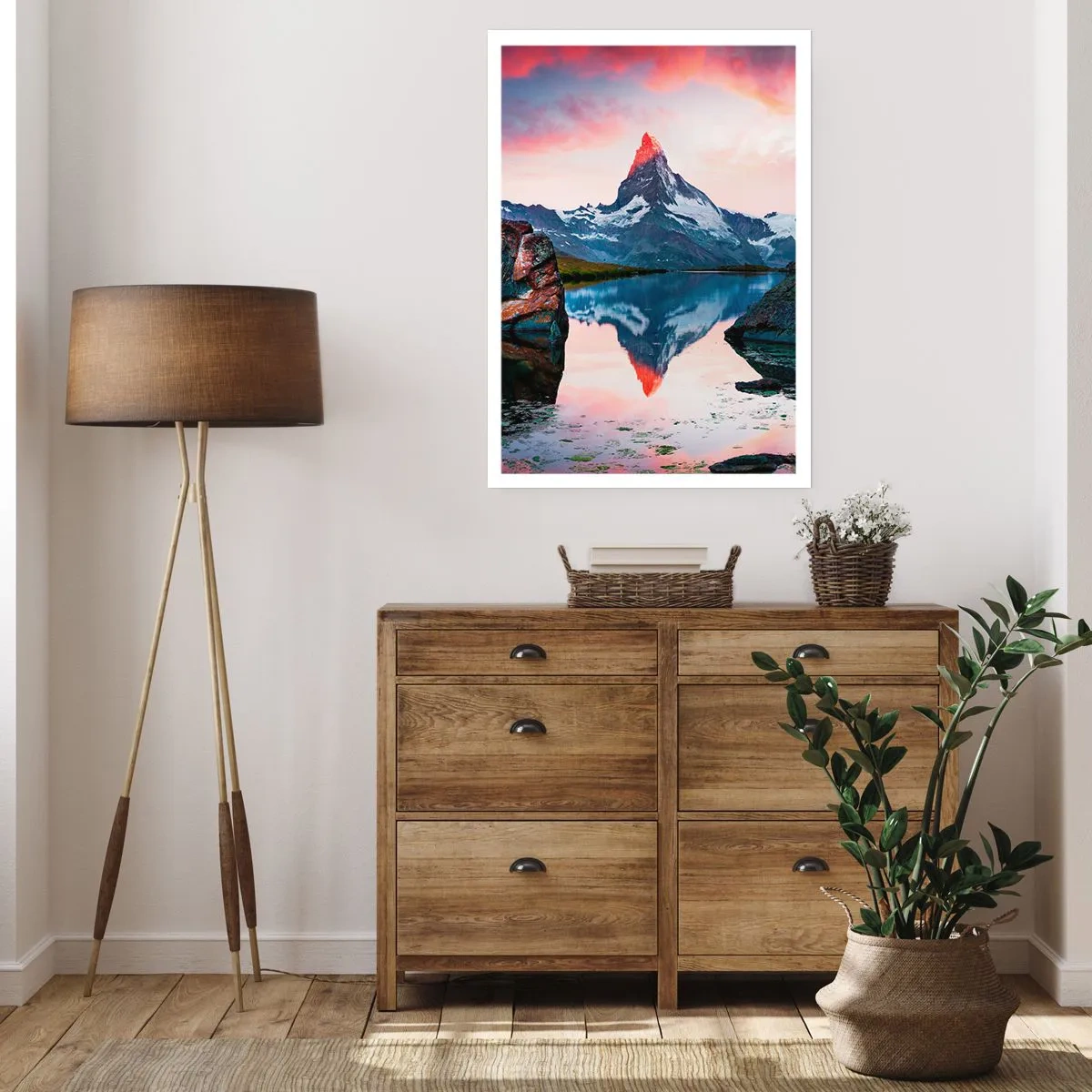 Poster - Het hart van de bergen is heet - 40x50 cm