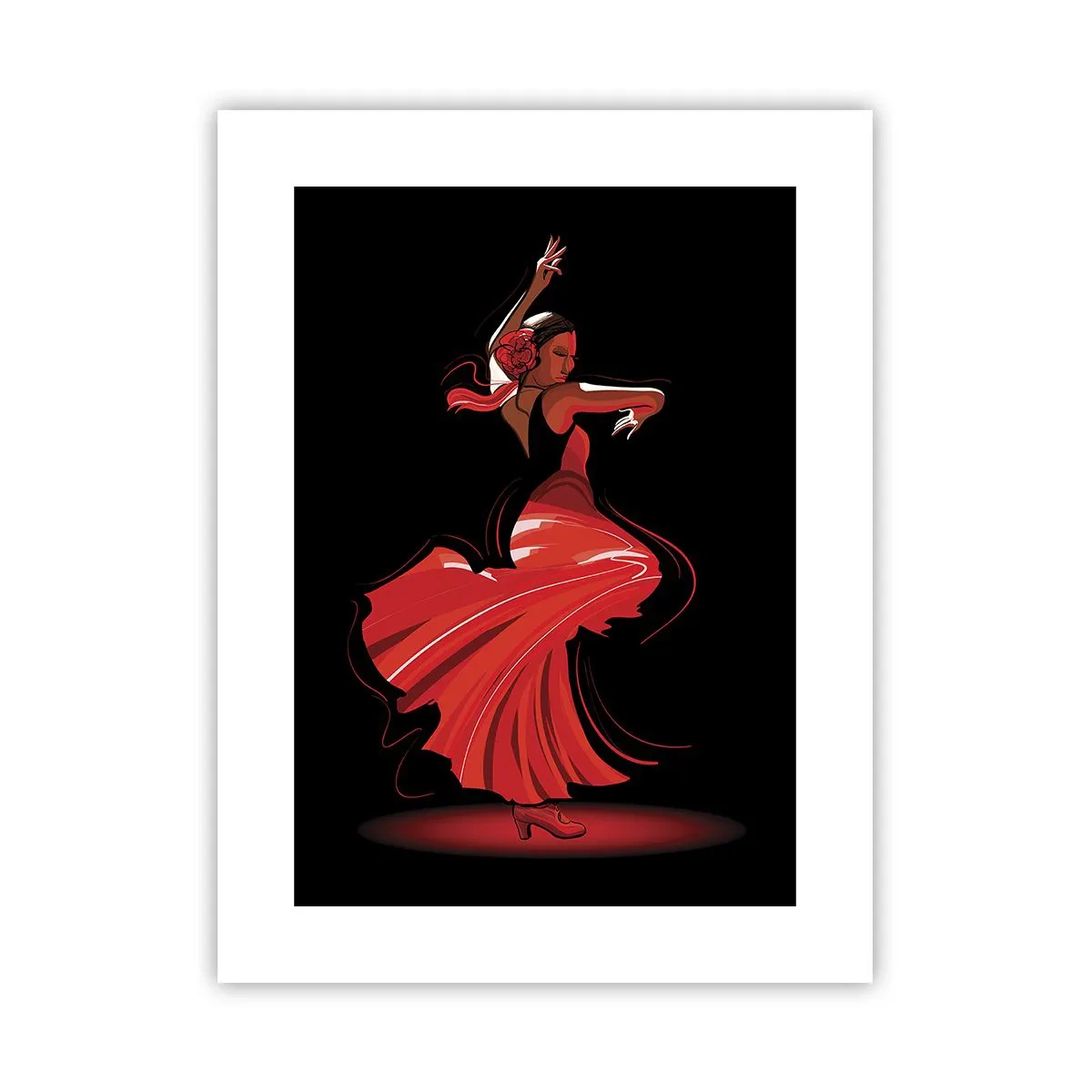 Poster - De vurige geest van flamenco - 30x40 cm