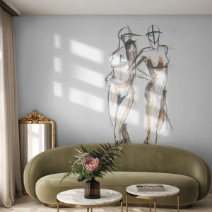 Fotobehang Standard Eco - Een studie van genade - Grafisch, Mode, Moderne kunst - 300x210 cm