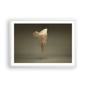 Poster in een witte lijst - Het zal snel omhoog vliegen - 70x50 cm