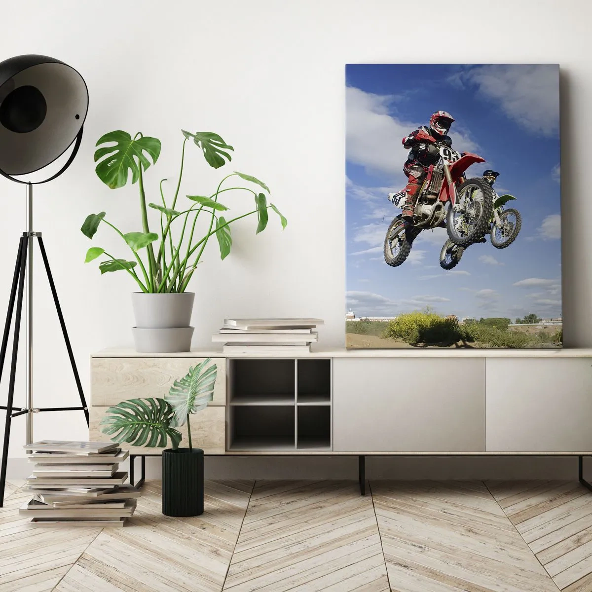 Schilderen op canvas - Luchtsprong - 50x70 cm